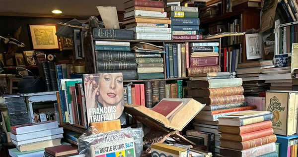 Stacks of books.